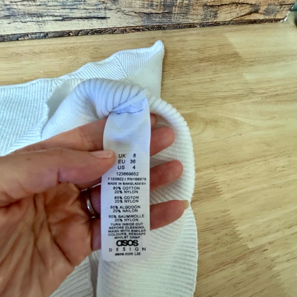 ASOS Strapless Ribbed Top - Picture 6 of 6